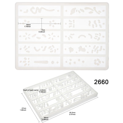 Filigree Silicone Resin Molds 2-count Butterfly|Tag|Fan|Lotus|Snowflake