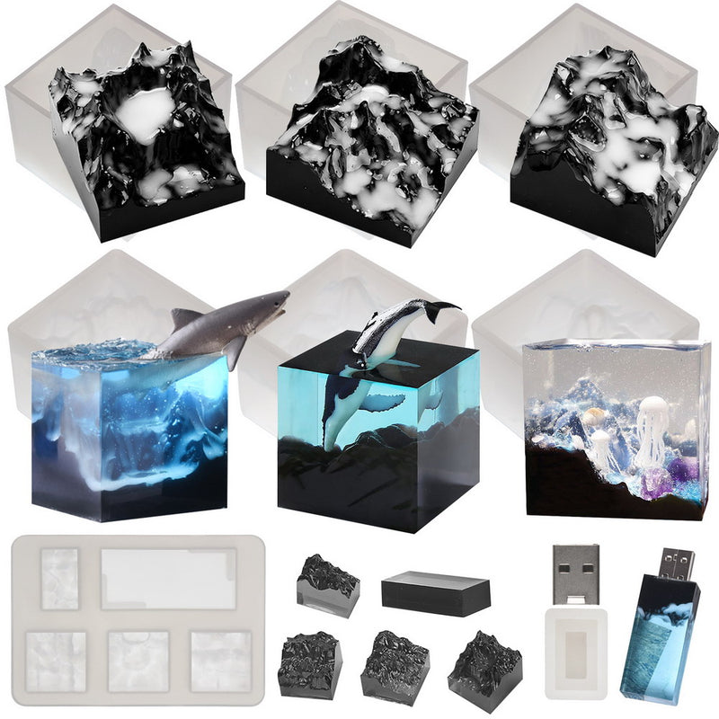 Mountain Peak & USB Molds Set  8-count, with 8G USB Driver
