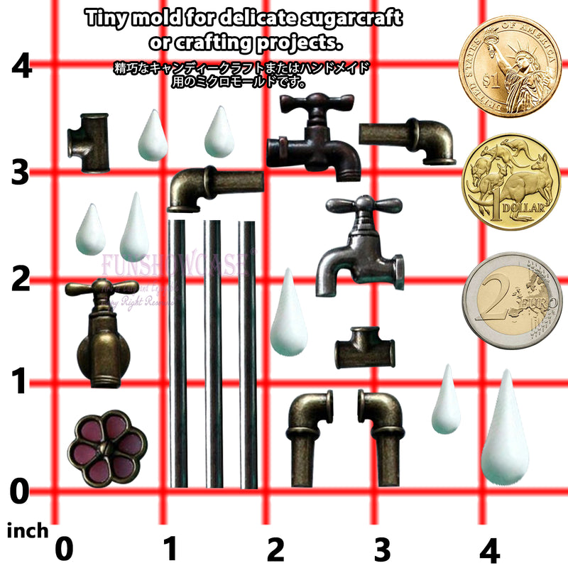 Steampunk Faucet Assortment Silicone Mold
