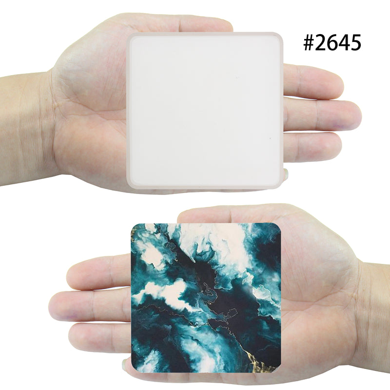 Square Coaster Resin Silicone Mold 80x80x7mm