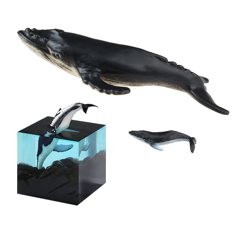 Whales Figurine Resin Filler 2-count Length 32-75mm