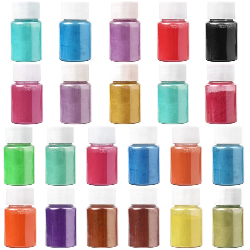 Mica Powder Pigment 24-color Each 0.35oz 10g