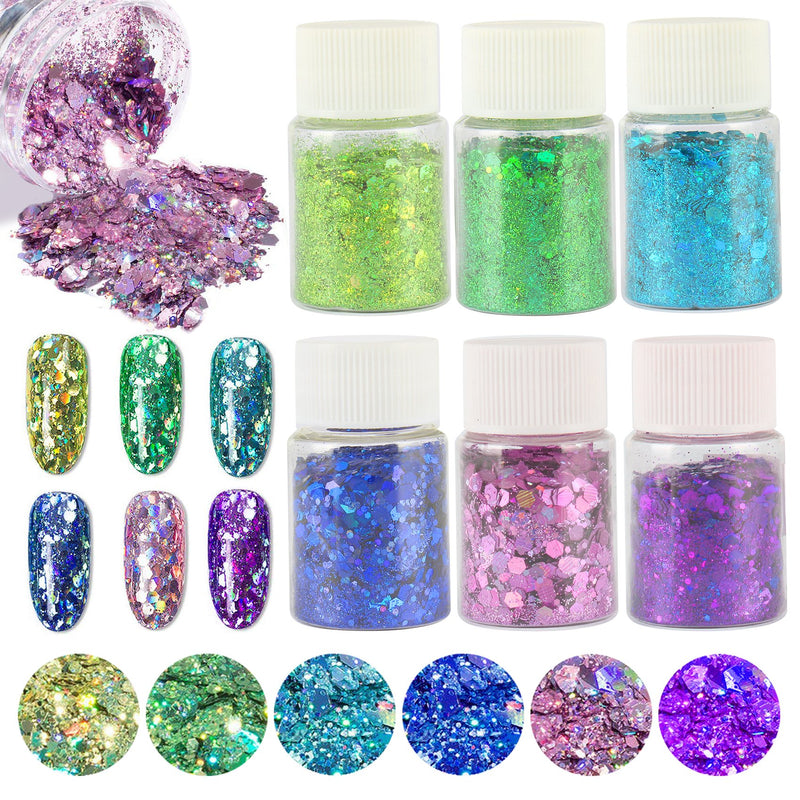 15g Iridescent Glitter, Glitter for Resin , Jewelry Decor, Chunky