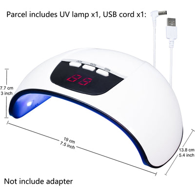LED UV Lamp 54W Resin Curing Light Jewelry Casting Kit|Gel Nail Polish|3 Timer Setting|USB Powered