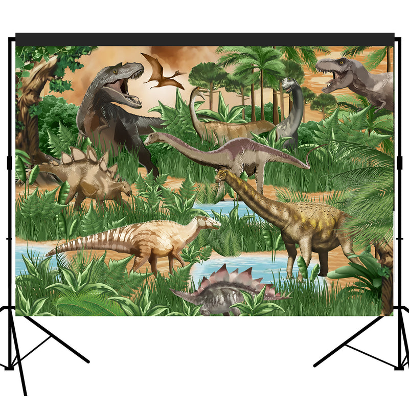 Jurassic Era Dinosaur Backdrop 7x5 feet