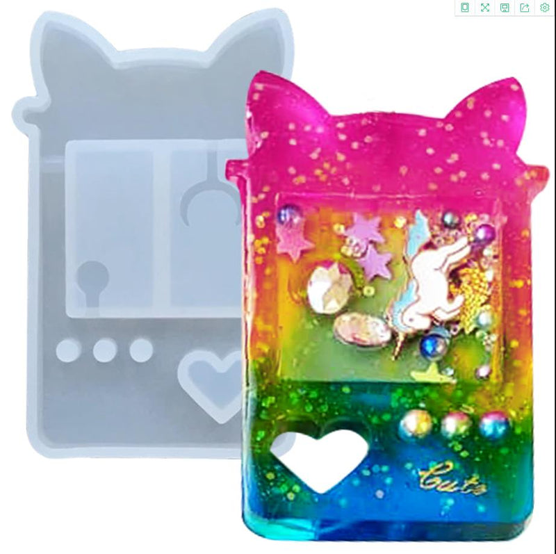 Cute Resin Shaker Silicone Molds with Sealing Films