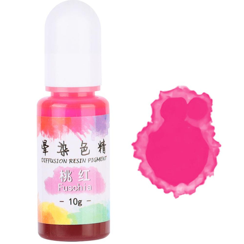 Alcohol Ink Diffuse Resin Pigment 10g 10ml 0.35oz, Fuschia