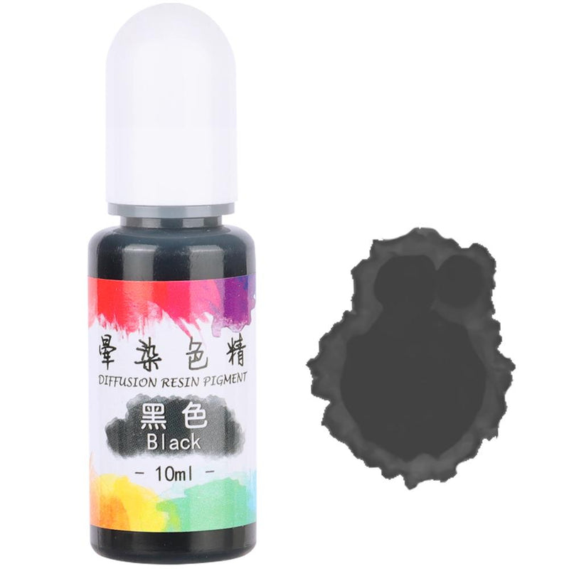 Alcohol Ink Diffuse Resin Pigment 10g 10ml 0.35oz, Black
