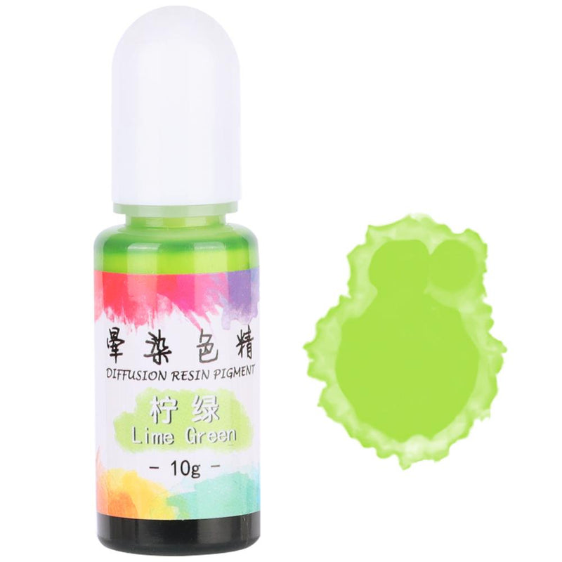 Alcohol Ink Diffuse Resin Pigment 10g 10ml 0.35oz, Lime Green