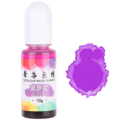 Alcohol Ink Diffuse Resin Pigment 10g 10ml 0.35oz, Violet