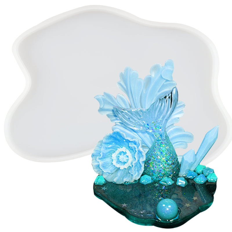 Agate Coaster Epoxy Resin Silicone Mold 18x18x1cm