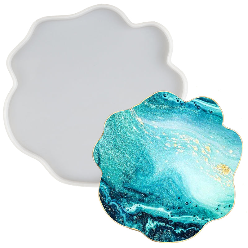 Agate Coaster Epoxy Resin Silicone Mold Extra Large 7.9x6.9inch