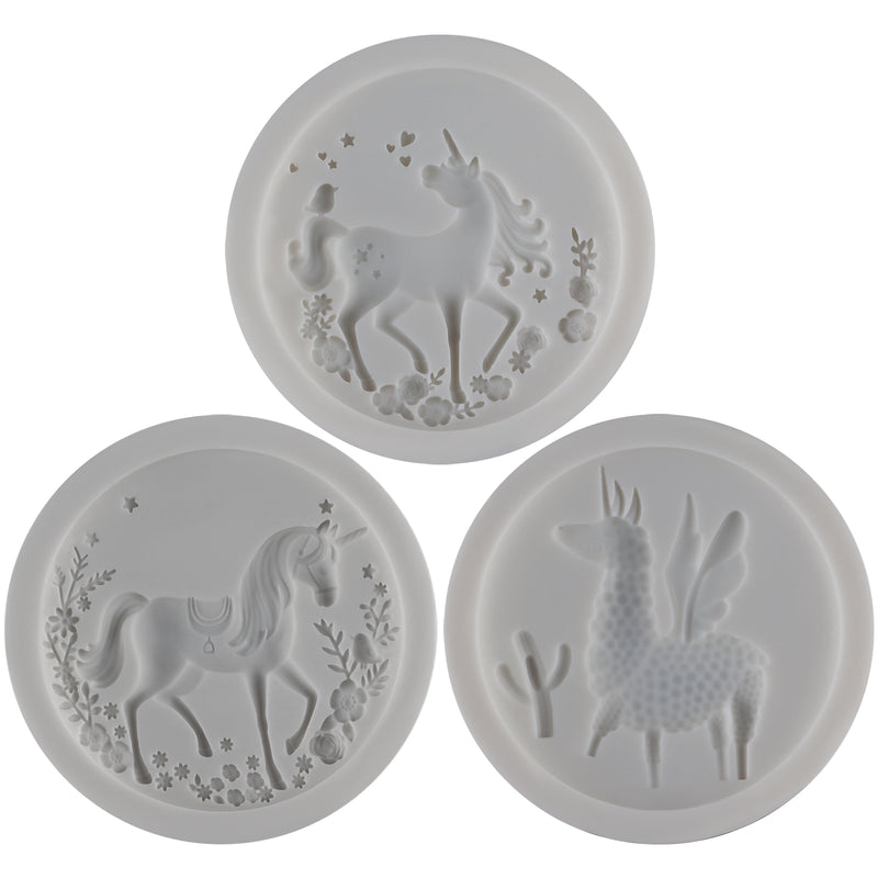 Unicorn Llamacorn Silicone Molds Set