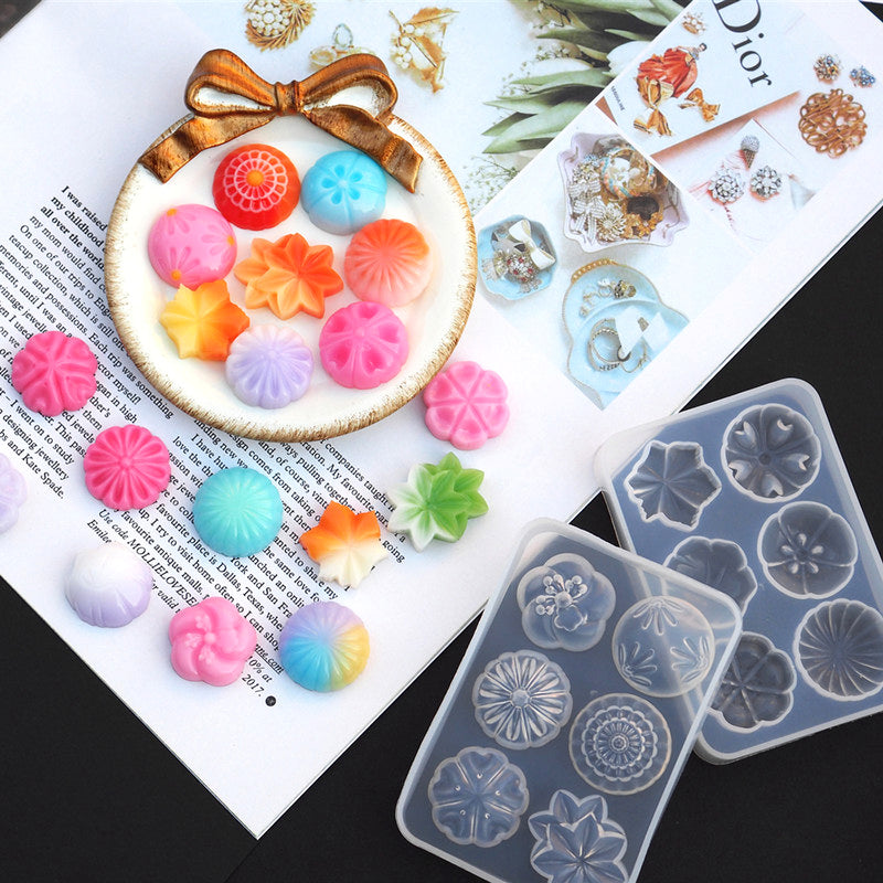 Wagashi Sweet Candy Silicone Molds Set