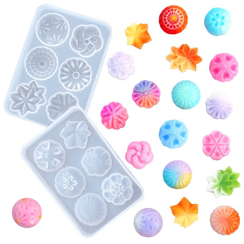 Wagashi Sweet Candy Silicone Molds Set