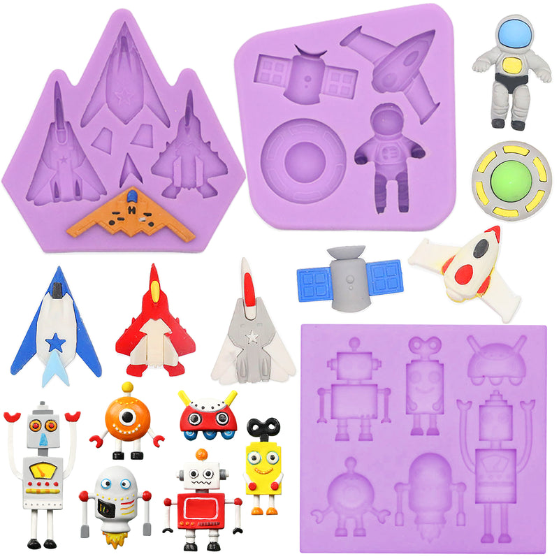 Outer Space Fondant Silicone Molds 3-count