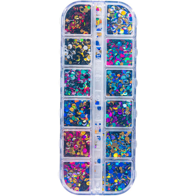 Mixed Color Dots Confetti 12-gride