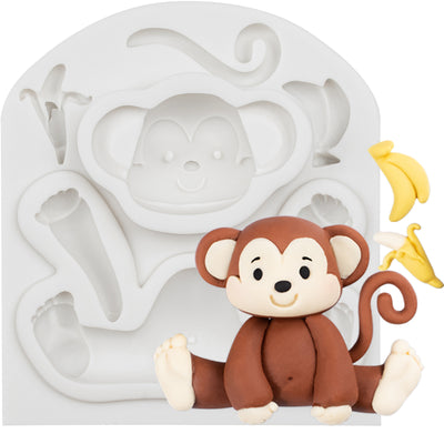 Jungle Animals Fondant Silicone Molds