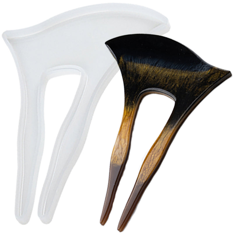 Hair Stick Epoxy Resin Silicone Mold Irregular Fan