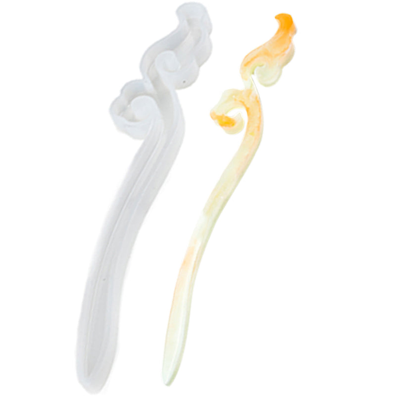 Hair Stick Epoxy Resin Silicone Mold Propitious Coud