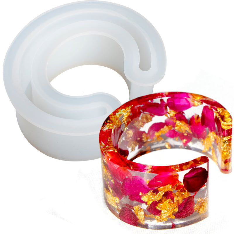 Open Cuff Bracelet Epoxy Resin Silicone Mold Circum 6.3inch