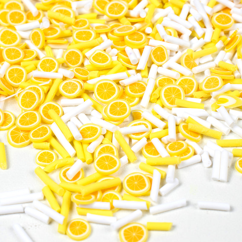 Polymer Clay Lemon Slices Sprinkles 20g