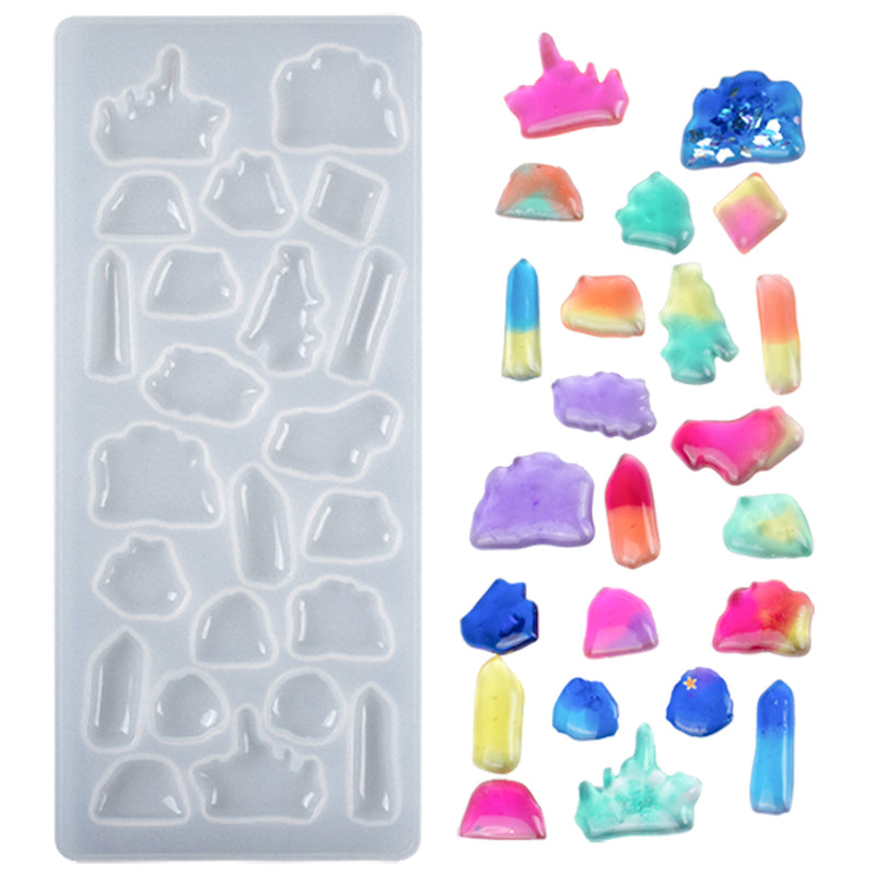 Rocks Cabochon Resin Silicone Mold 23-cavity