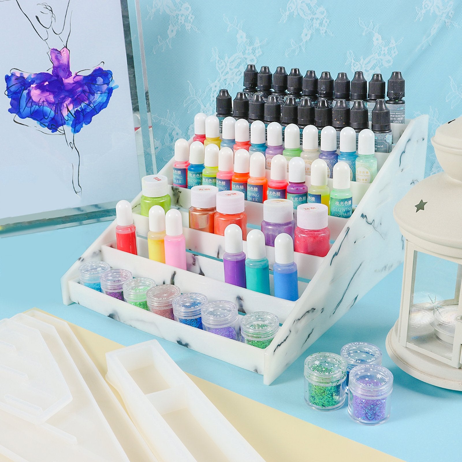 Storage Rack Epoxy Resin Silicone Mold 3 Tiers – FUNSHOWCASE