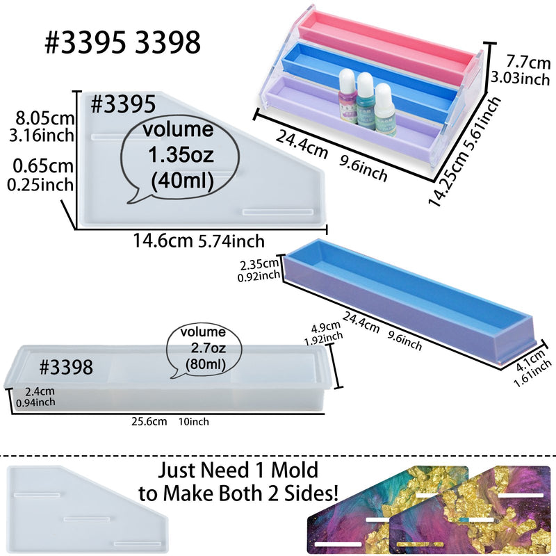 Storage Rack Epoxy Resin Silicone Mold 3 Tiers