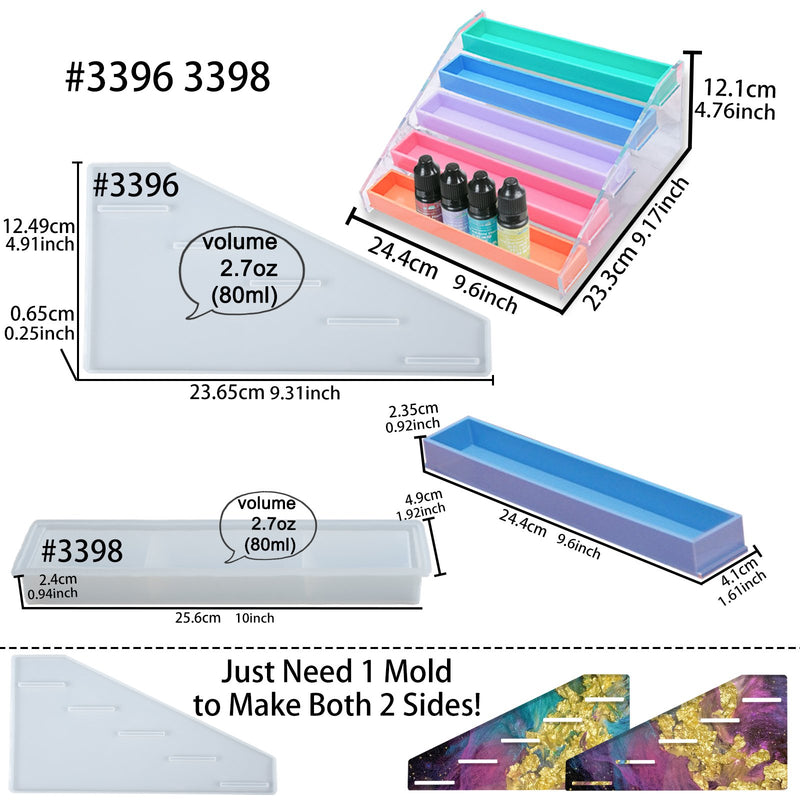 Display Rack Epoxy Resin Silicone Mold 5-Tier