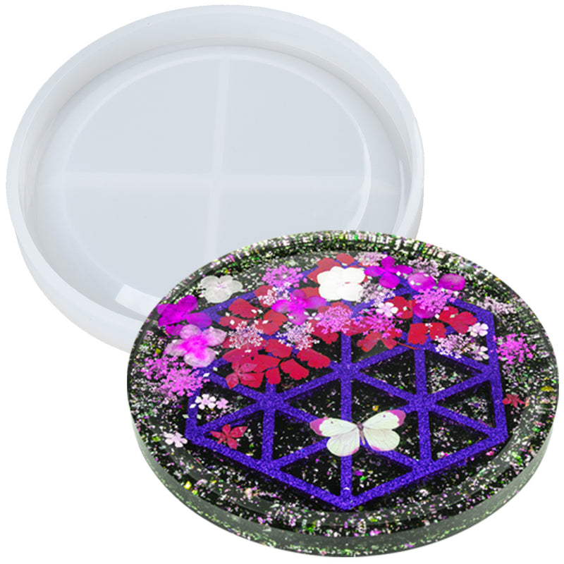 Round Dish Epoxy Resin Silicone Mold 4.3inch