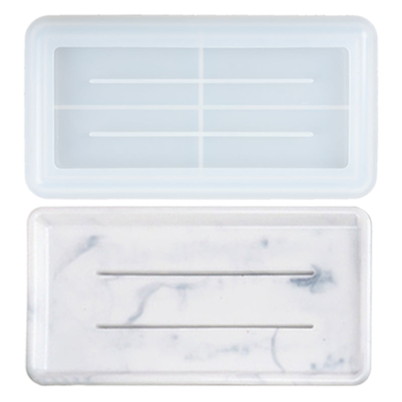 Holder Tray Resin Silicone Mold with Drain