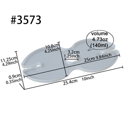 Wine Glass Holder Epoxy Resin Silicone Mold Wrench 10x4.29inch