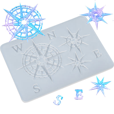 Compass Resin Silicone Mold