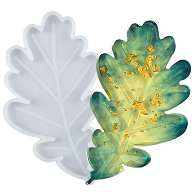 Oak Leaf Coaster Epoxy Resin Silicone Mold