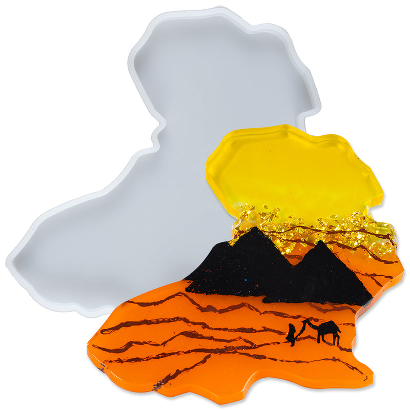 Africa Continent Coaster Epoxy Resin Silicone Mold