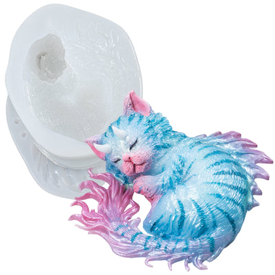 Devil Cat Epoxy Resin Silicon Mold Large 3inch