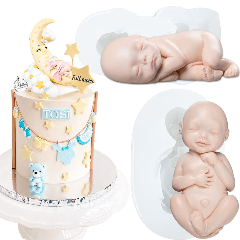 Sleeping baby silicone mould new arrivals