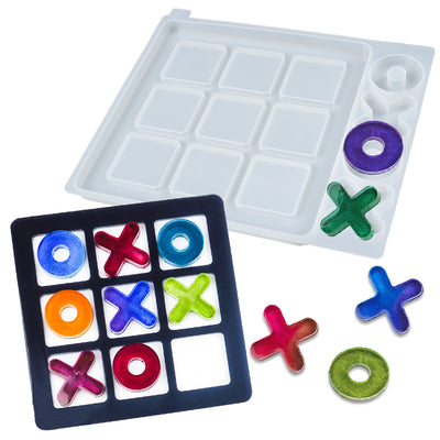 Tic Tac Toe Board Game Resin Silicone Mold