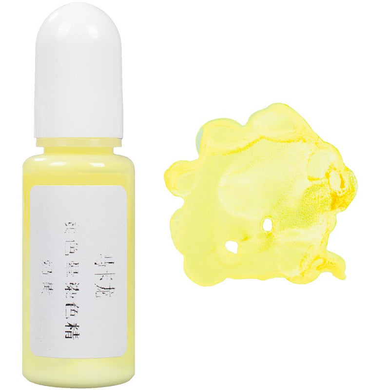 Alcohol Ink Macaroon Color Resin Pigment 10g 10ml 0.35oz, Lemon
