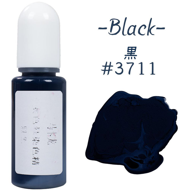 Alcohol Ink Macaroon Color Resin Pigment 10g 10ml 0.35oz, Black