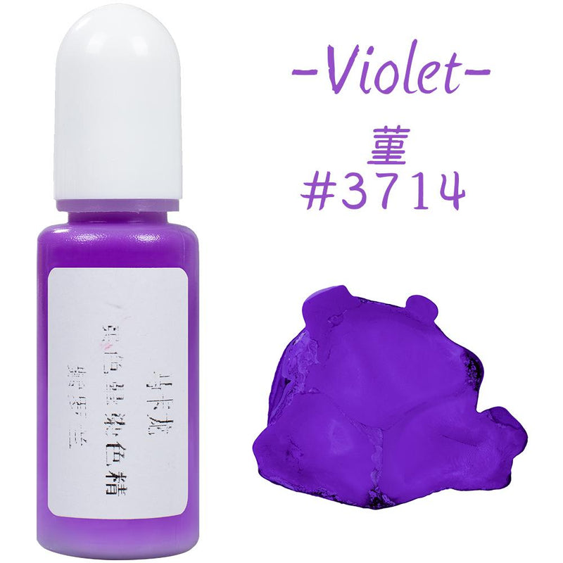 Alcohol Ink Macaroon Color Resin Pigment 10g 10ml 0.35oz, Violet