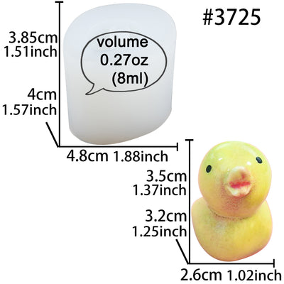 Duck Straw Topper Epoxy Resin Silicone Mold