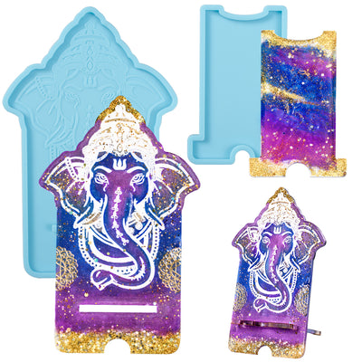 Ganesha Phone Holder Epoxy Resin Silicone Mold