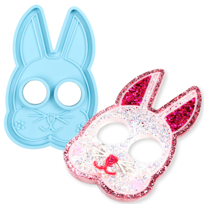 Rabbit Defense Keychain Epoxy Resin Silicone Mold