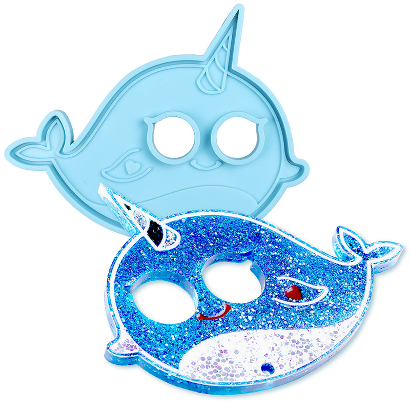 Narwhal Defense Keychain Epoxy Resin Silicone Mold