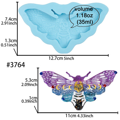 Death's Head Moth Silicone Mold