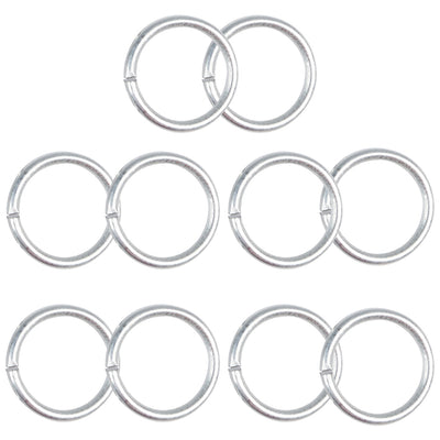 Keychain Rings 5-Count Jump Rings 10-Count for DIY Arts Jewelry Making