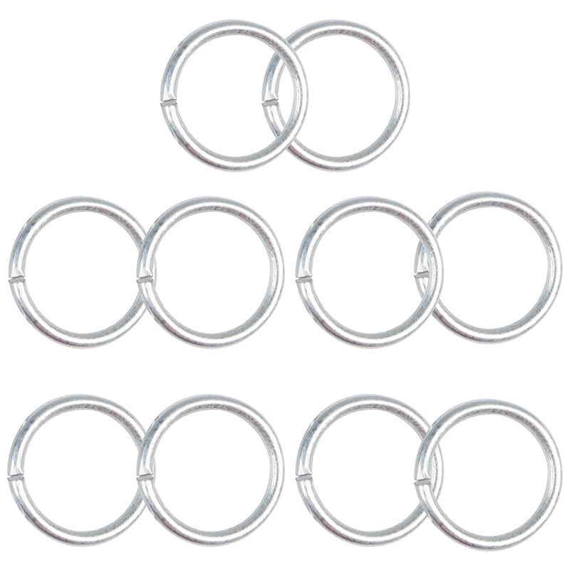 Keychain Rings 5-Count Jump Rings 10-Count for DIY Arts Jewelry Making