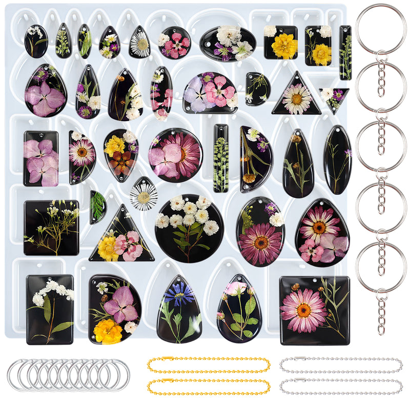 Resin Molds Silicone Jewelry Casting Set of 20-kit